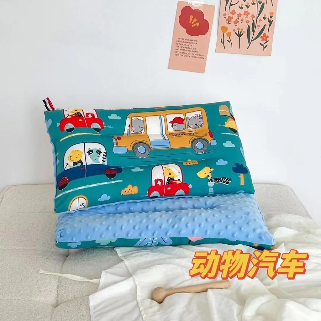 Soft Baby Pillow Comfortable Velvet Newborn Pillow Baby Sleep Headrest Breathable Baby Pillow Mom's Love