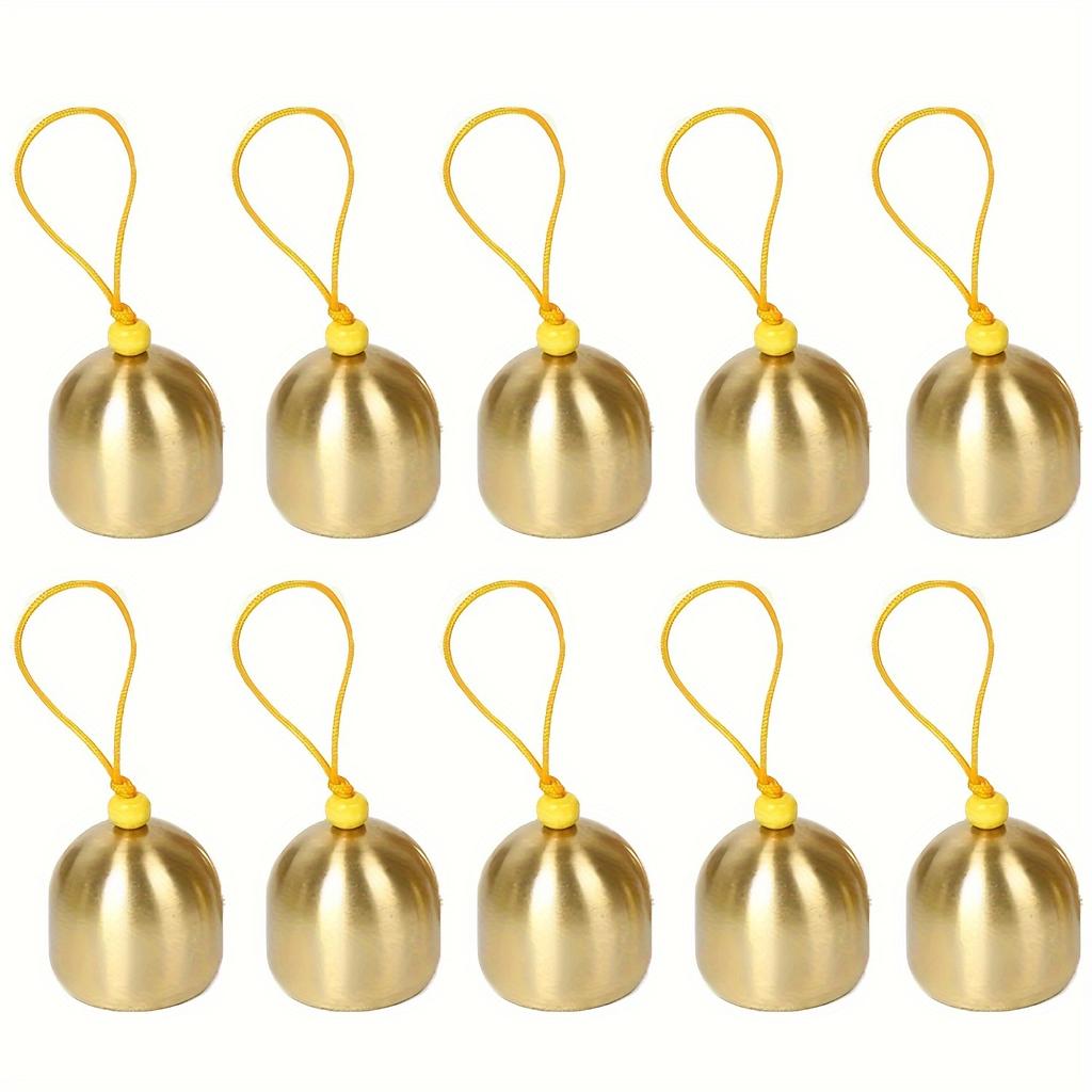 10 Pcs Vintage Christmas Craft Bells for WindChime Decor Holiday Party Decoration Dog Cat Training Bells