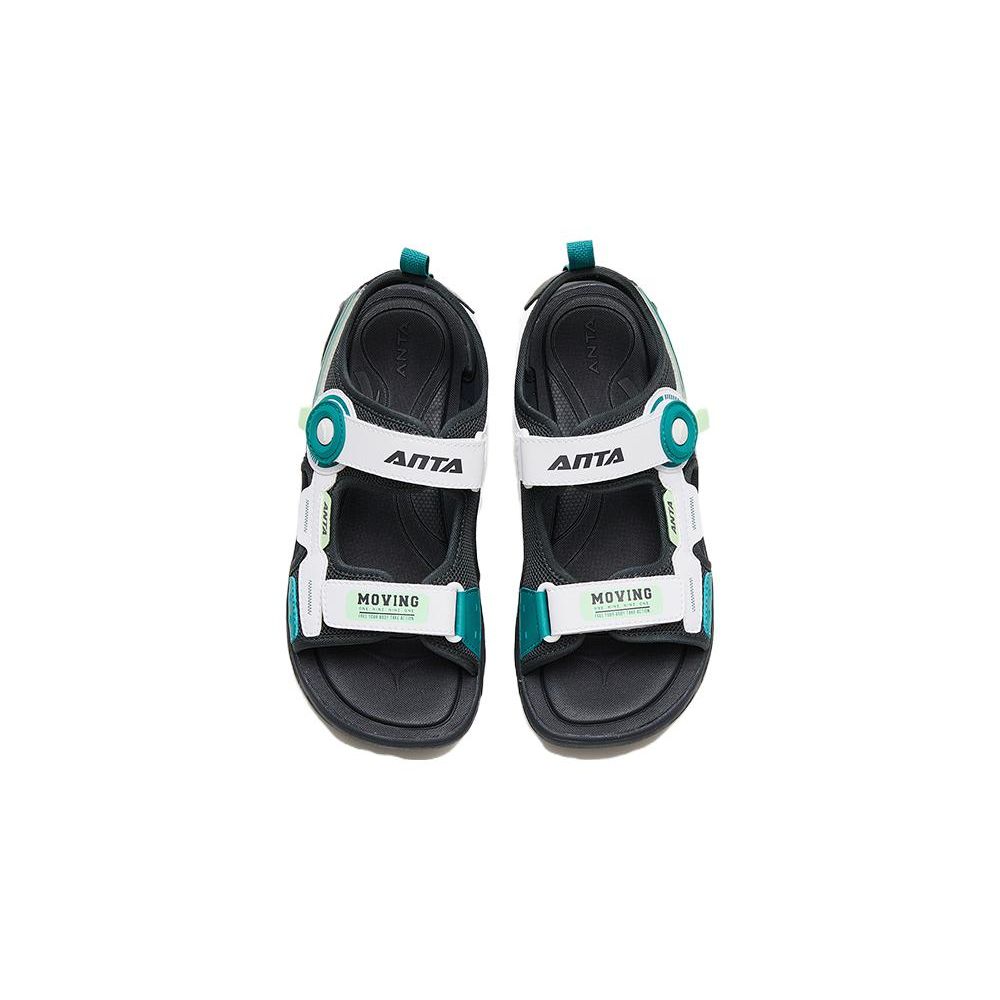 Anta Comfortable Versatile Durable Kids Sandals Kids Sandals White Green 312336987-2