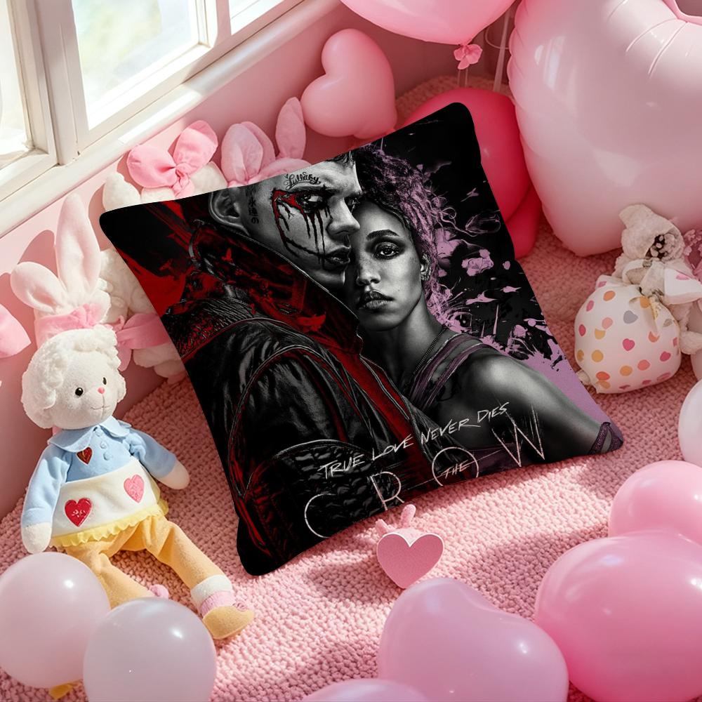 Movie T-The C-Crow Cushion Cover Pattern Printed Pillowcase for Living Room Sofa Cushion Cover & Bedroom Decor