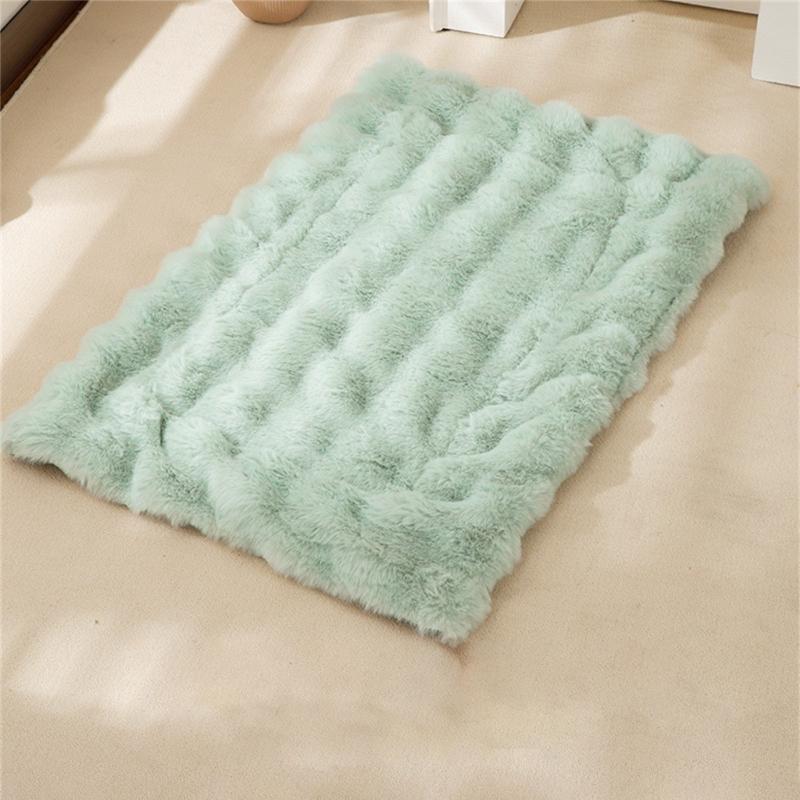 Heavy Duty Pet Cushion Cozy Winter Warm Plush   Washable Orthopedic Support Floor Pad Dogs