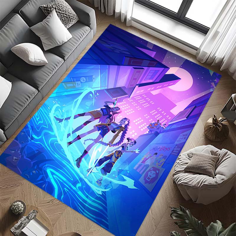 Dynamic Warriors: Action Adventure carpet Doormat Suitable for all seasons Art Office chair cushion Protective pad