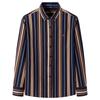 Plus size 100%cotton korean fashion long-sleeve shirts for men slim fit formal plain shirt striped houndstooth plaid clothes