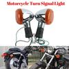 Motorcycle Turn Signals Amber Lights Universal 12V Moto Bulb Indicators Turn Signals For Honda STEED600 VT400 VT600 VT750 VT1100