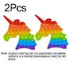 2Pcs Hot Push Bubble Fidget Toys Sensory Autism Special Needs Stress Reliever Squeeze Decompression Toy Fidget Toys For Kids