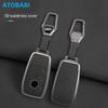 Zinc Alloy With Suede Leather Car Key Case Cover Bag For Mercedes Benz E-Class E300 Amg S-Class S450 S65 W213 W222 C-Class W205