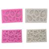 Leaf Fondant 3D Maple Leaf Rose Shaped Leaves DIY Cake Mold Cupcake Decoration Tool