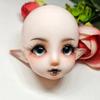 1/6 Bjd Fairy Mermaid Head with Makeup Head 28cm Baby Doll Acssories Elf Doll Head Girls Dress Up Toys