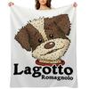 Lagotto Romagnolo Throw Blanket Shaggy Vintage Furrys Blankets and Throws Blankets