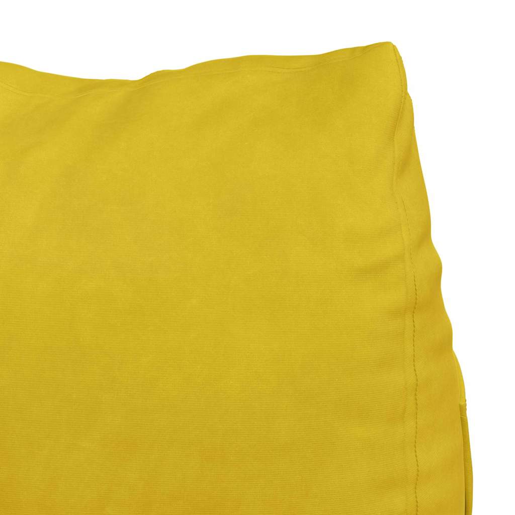 Back Cushion Yellow 45 x 20 x 35 cm Cord Fabric