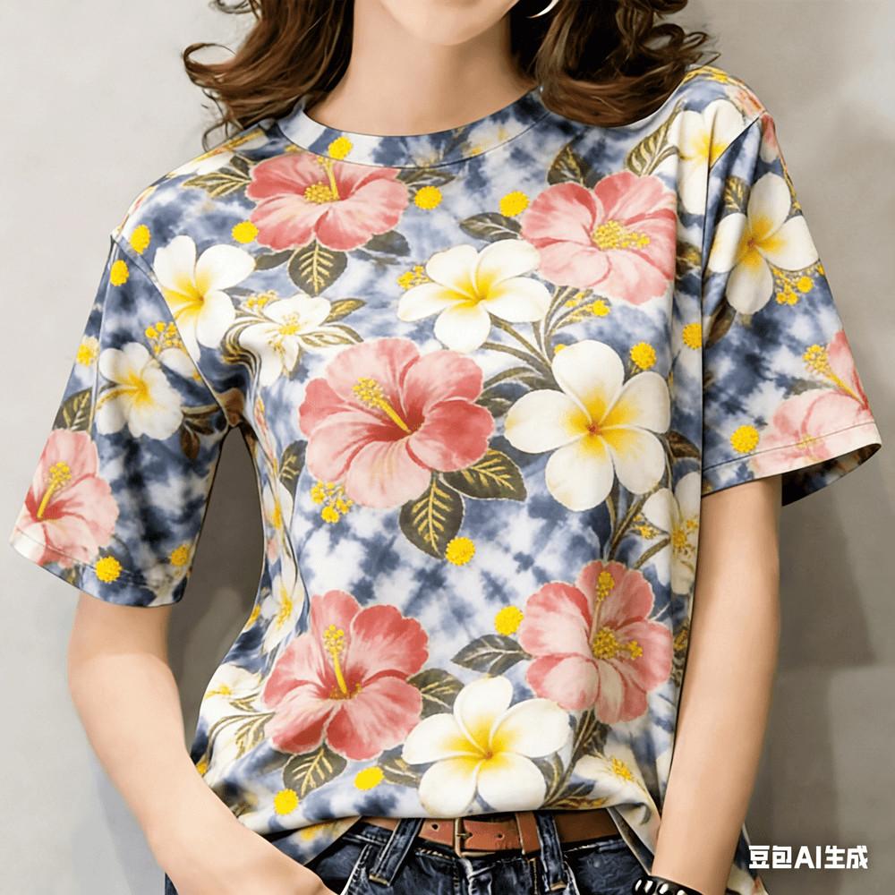 Neutral printed T-shirt - suitable for Water Splash Festival | casual wear XS