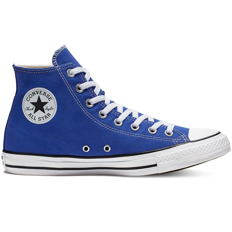 Converse Chuck Taylor All Star Seasonal Colour Comfortable High-Top Canvas Shoes Unisex Sneakers Blue White 164934C