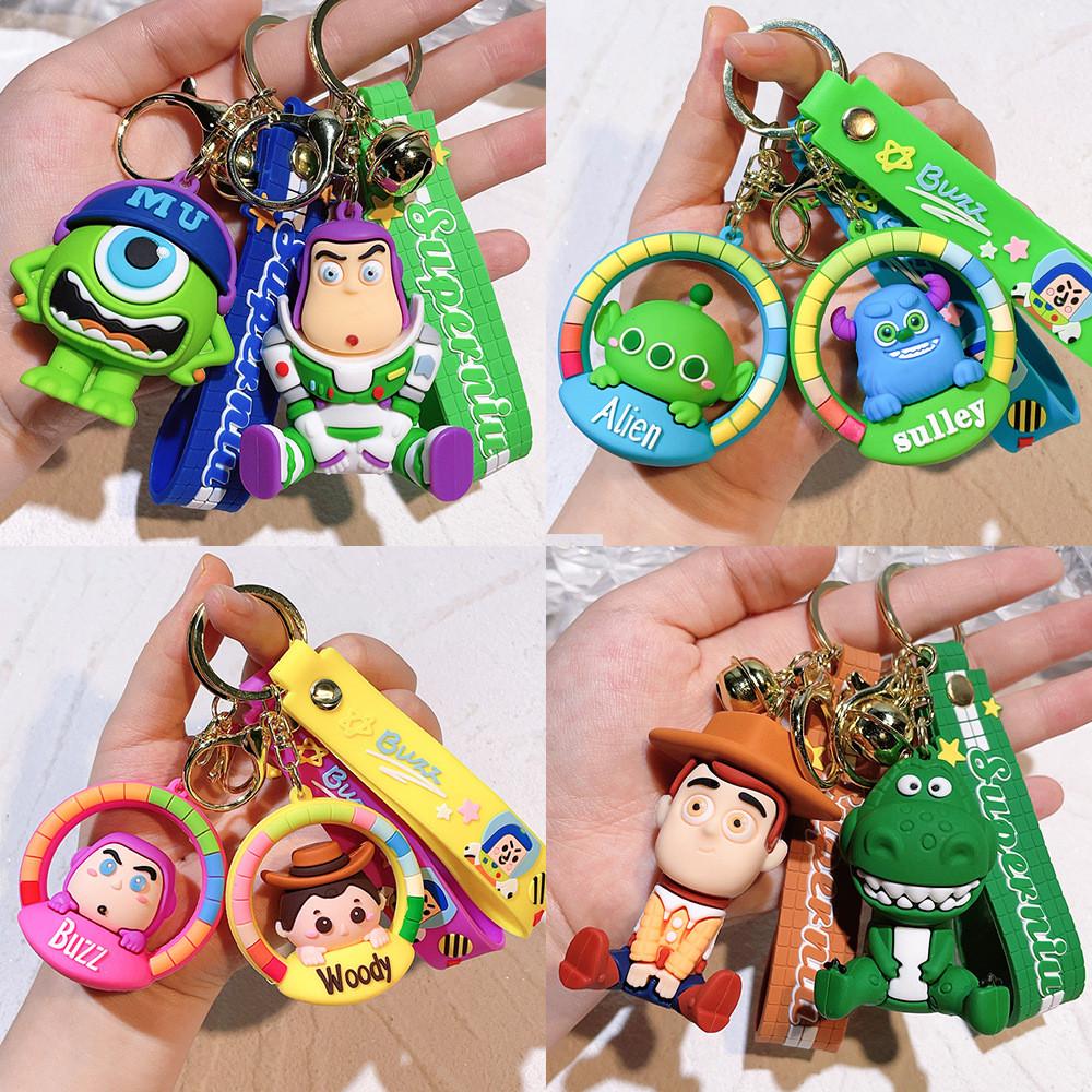 Adorable 2024 Cartoon Toy Story Buzz Lightyear Keychain Cute Figure For Kids Gifts