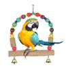 Wood Pet Small and Medium Parrot Swing with Hook Playing Biting Supply