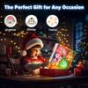 16-Inch Rechargeable Doodle Glow LED Note Board, 7-Color Light Modes, Neon Art Dry Erase Light Up Drawing Pad with Built-in Stand, Sketching Gift Toy