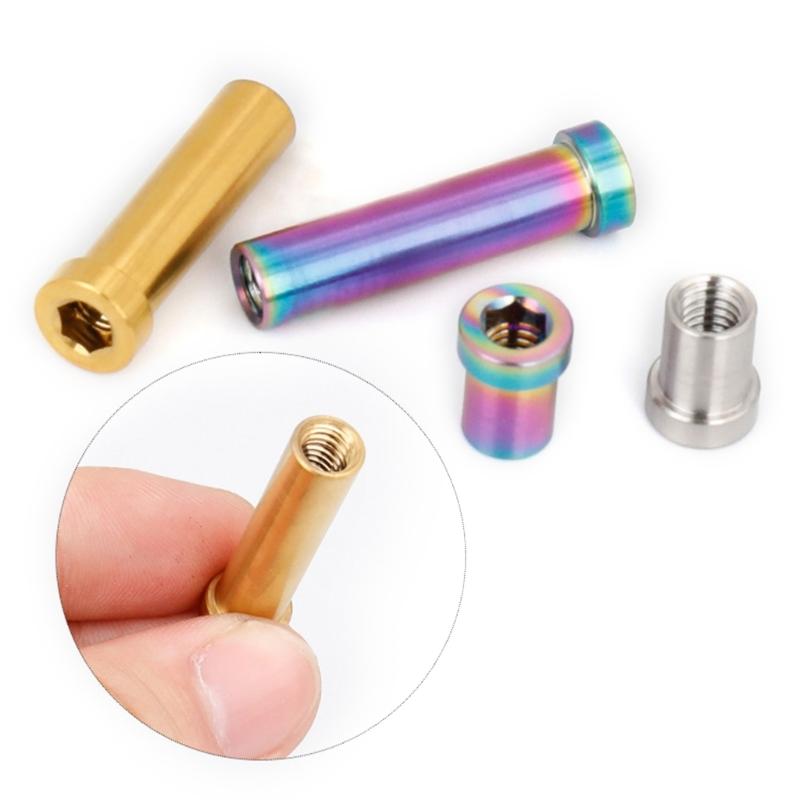 2Pcs Titaniums Alloy Bicycles C Caliper Nut Titaniums Alloy Nut Replacement Road Bike C Brake Pivots Nut with Washer