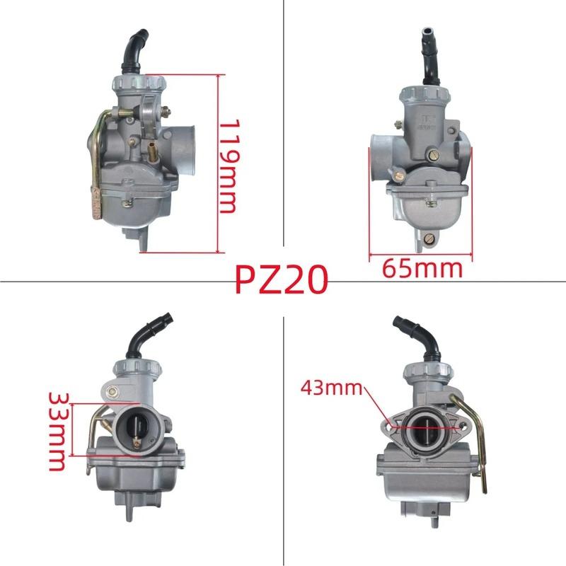 Motorcycle Carburetor For Keihin Honda CRF50F CRF80F XR50R PZ20 50cc 70cc 90cc 110cc 125cc 135cc Engine Dirt Pit Bike ATV