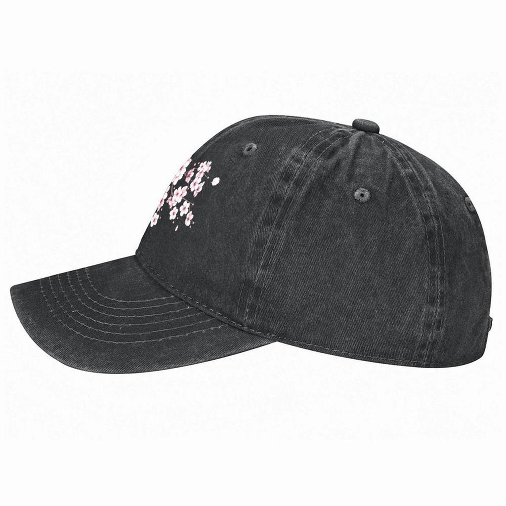 2026 Falling White Sakura Cherry Blossom Baseball Cap Beach Hiking Hat Luxury Man Cap Sun Cap Boy Child Women's
