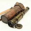 38.1 cm Brass Spyglass Telescope with  Leather Case Dollond London 1920 Style Nautical Gift Décor Steampunk Gift