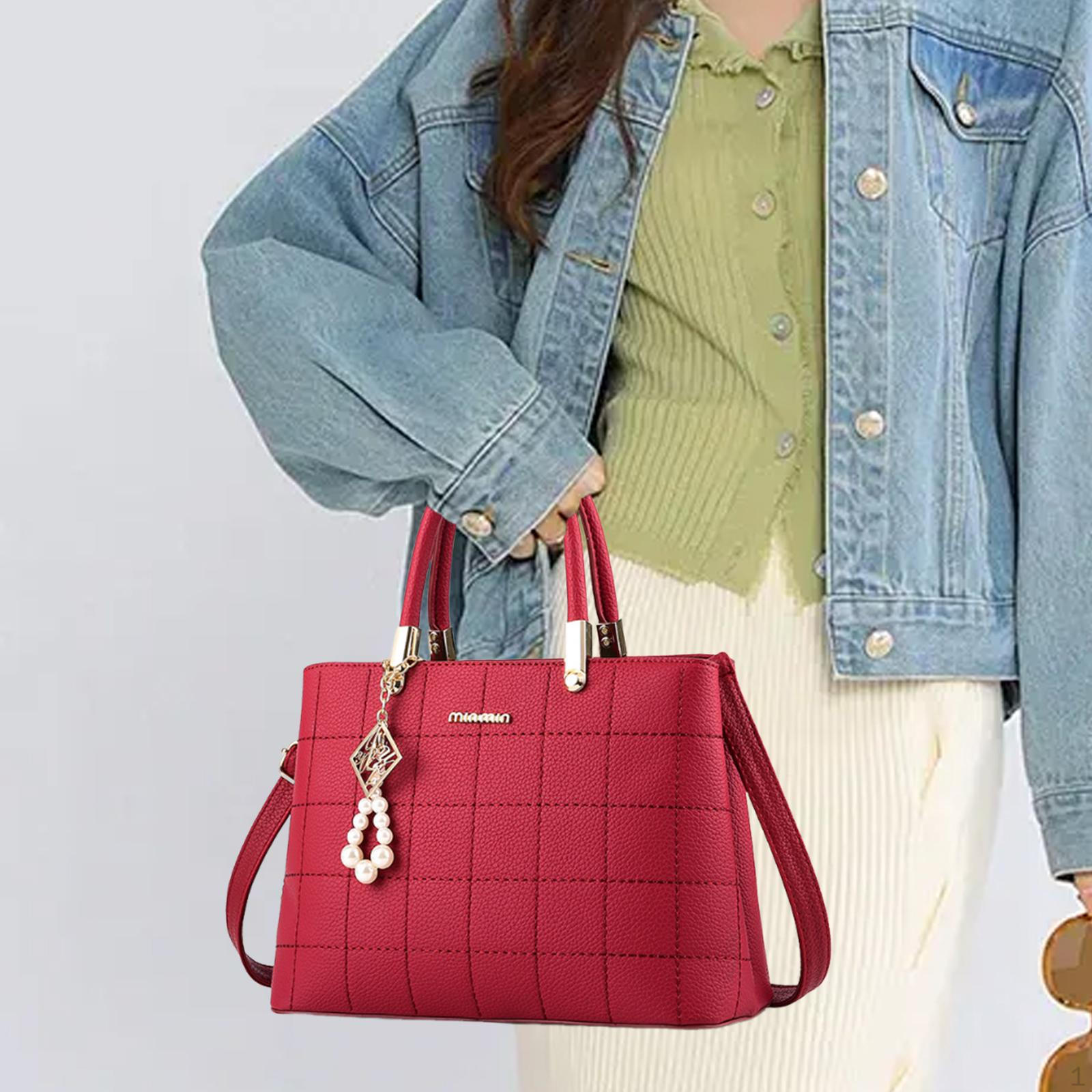 Women Shoulder Bag Casual Crossbody for Mom Mother s Day Gift Shopping Daily красный