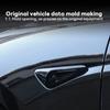 HW4.0 Seitenkamera Schutzabdeckung für Tesla Model 3/Y/3 Highland 2025 Blinker Kotflügelverkleidung Kohlefaser-Muster Autoaufkleber