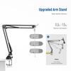 Neewer Suspension Boom Scissor Microphone Arm Stand with 3/8" To 5/8" Screws and Cable Ties for Blue Yeti, Snowball, Yeti X, Quadcast, and More, Maxim