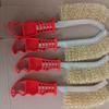 Copper-Plated Steel Wire Brush with Plastic Handle - Handheld Rust Removal and BBQ Cleaning Tool