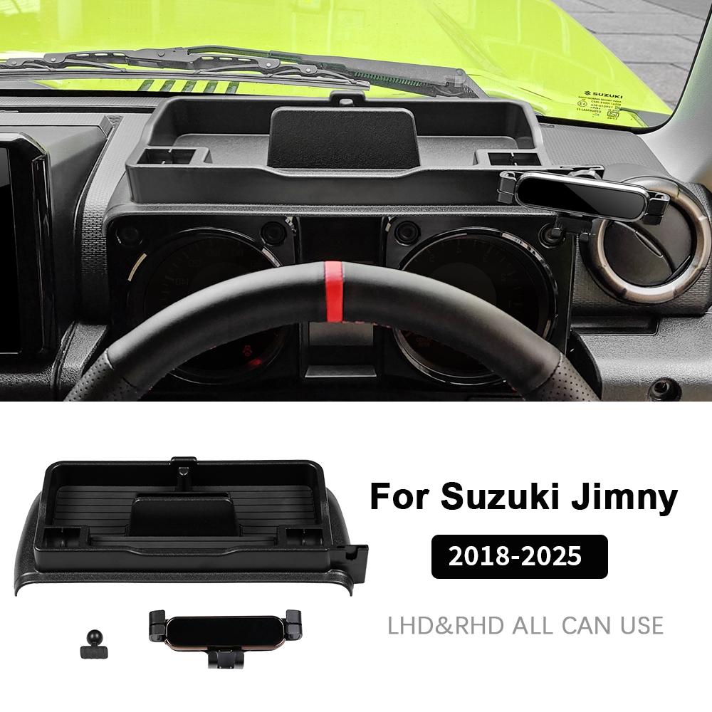For Suzuki Jimny 2018-2025 Dashboard Screen Storage Box ABS Anti Scratch Interior Decor Practical Organizer Auto Accessories