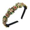 Hairband-style Exaggerated Fabric Hairband with Flower-shaped Headband and Thin Edge Accessory for The Hair
