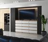 Chest of Drawers 12 Drawers Cabinet “HIT” 84 Sonoma Oak / Matte White