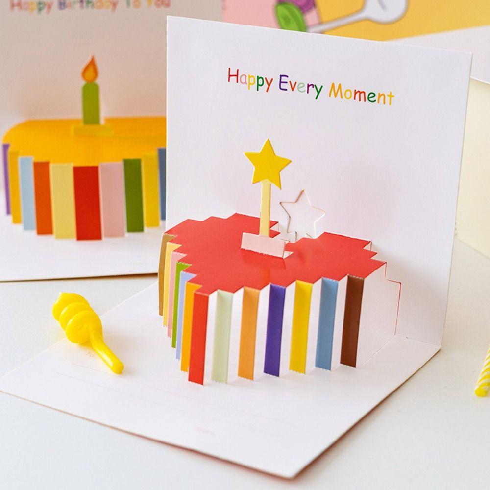 Thank You Birthday Pop-Up Cards Invitation Birthday Greeting Cards Party Gifts