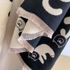 Art English Letters Autumn And Winter High-End Temperament Scarf Warm Simple Shawl