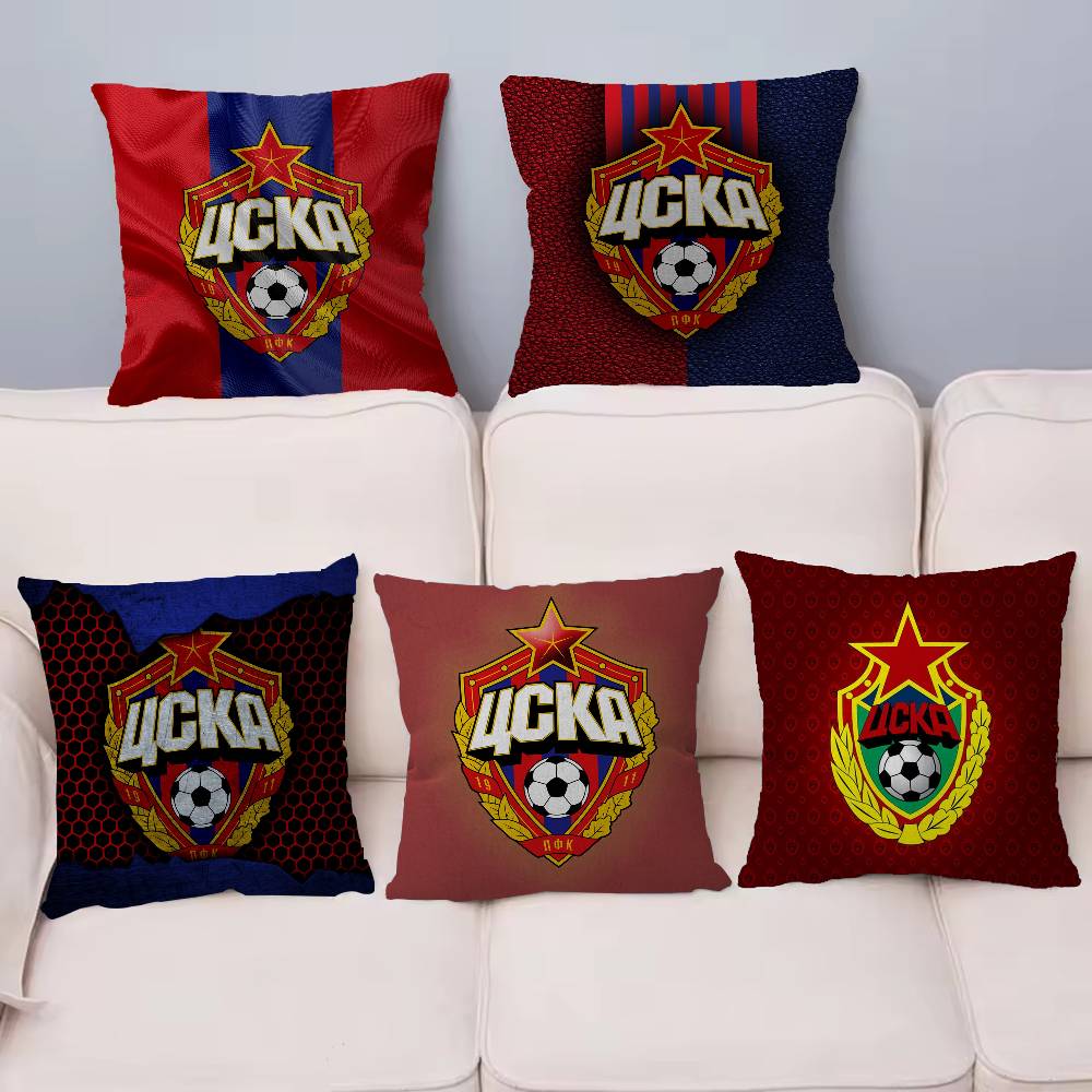 C-CSKAS Football Team Pillow Gifts Home Office Furnishings Bedroom Sofa Car Cushion Cover Case 45x45cm