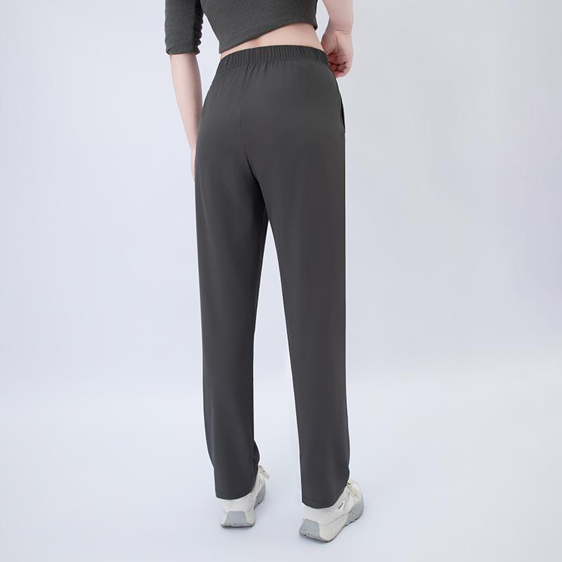 Summer Women's Letter Printed Pocket Casual Pants, Comfortable Plus Size Youth Student Sports Running Harem Pants