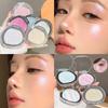 Long-lasting Waterproof Fine Shimmer Highlighter Natural Glossy Effect Brighten The Contour and Modify The Face