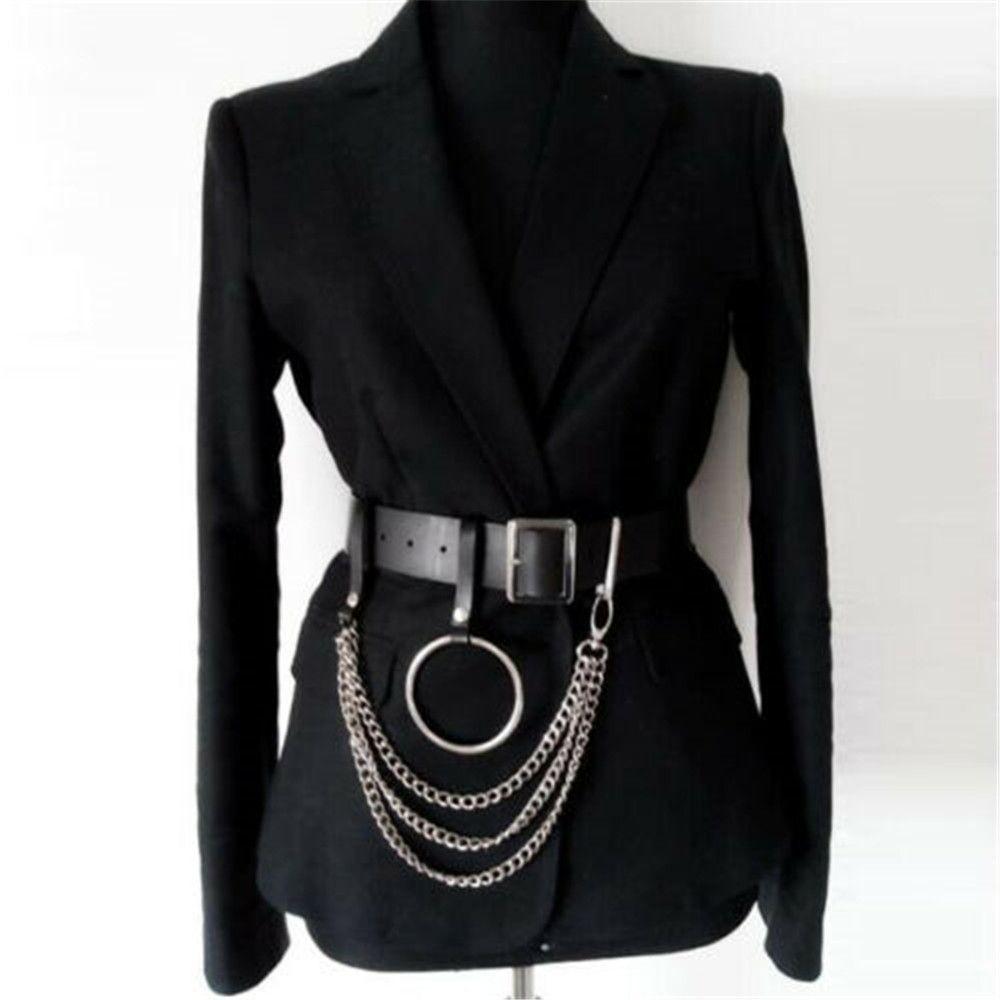 

PU кожа хип-хоп металлическая бижутерия для тела пояс с кисточками цепочка на талию ожерелье на живот 1