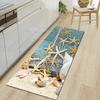 1Pcs Beach Soft Stones Pattern Floor Mat Modern Kitchen Polyester Rug Non-Slip Colorful Indoor Carpet, For Home Bathroom Bedroom Living Room Decor