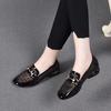 Mesh soft leather single shoes 2025 new hollow low-heeled women's shoes summer flat-soled soft-soled loafers mesh small leather shoes