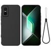 For Infinix GT 30 Pro 5G Liquid Silicone Case Phone Back Cover with Hand Strap