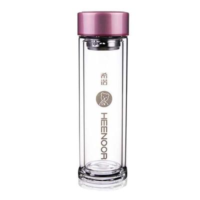 Double Wall Glass Tea Cup with Infuser XN-6505