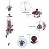 Vintage Metal Wind Chimes Bird Owl Wind Chimes Retro Brass Wind Chimes With S-Shaped Hook Dercoration For Indoor Outdoor Nordic