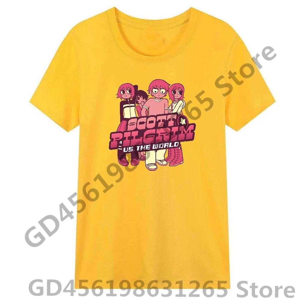 Scott Pilgrim Takes Off T Shirt UnisexWomen Harajuku Kawaii Tops Y2k Unisex Anime Tees Fashion Tops Casual Boysgirls Clothing