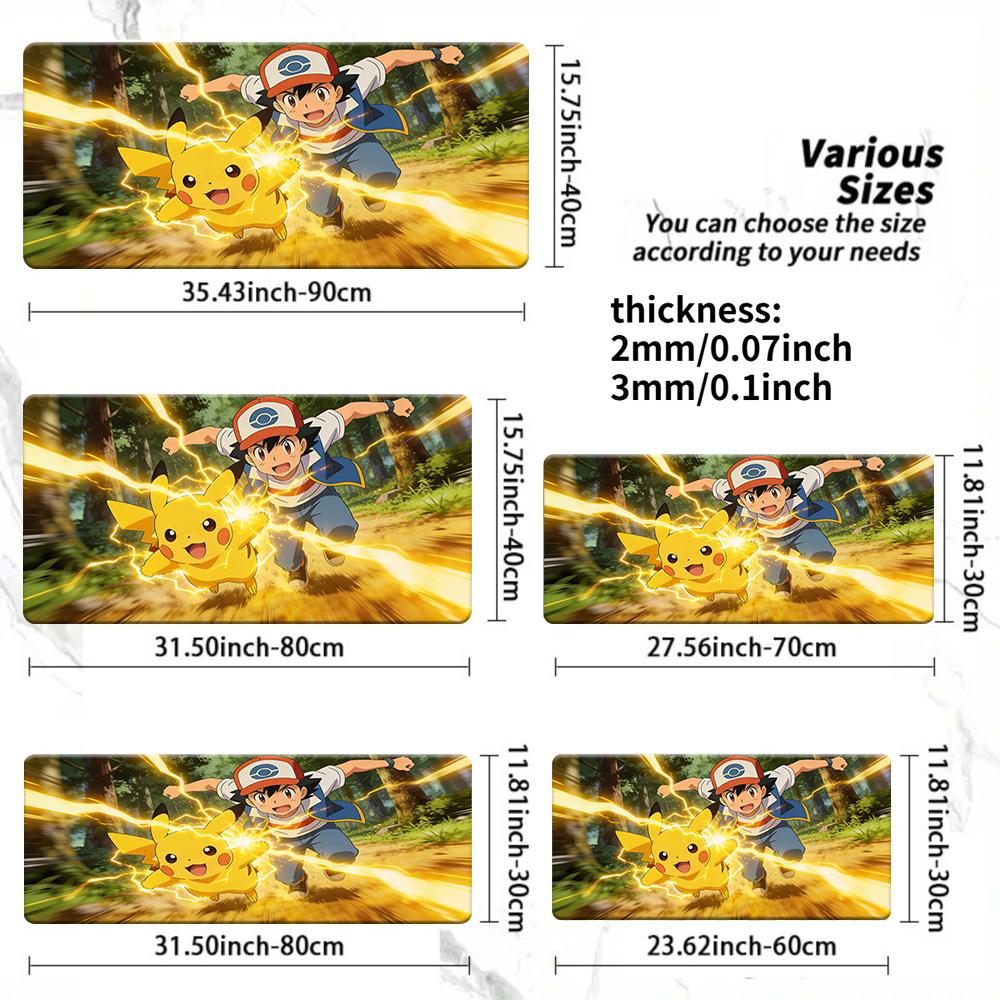 Snorlax Friends Cherry Blossom Hills TCG Playmat NonSlip Washable Mat 30x80x0.2cm