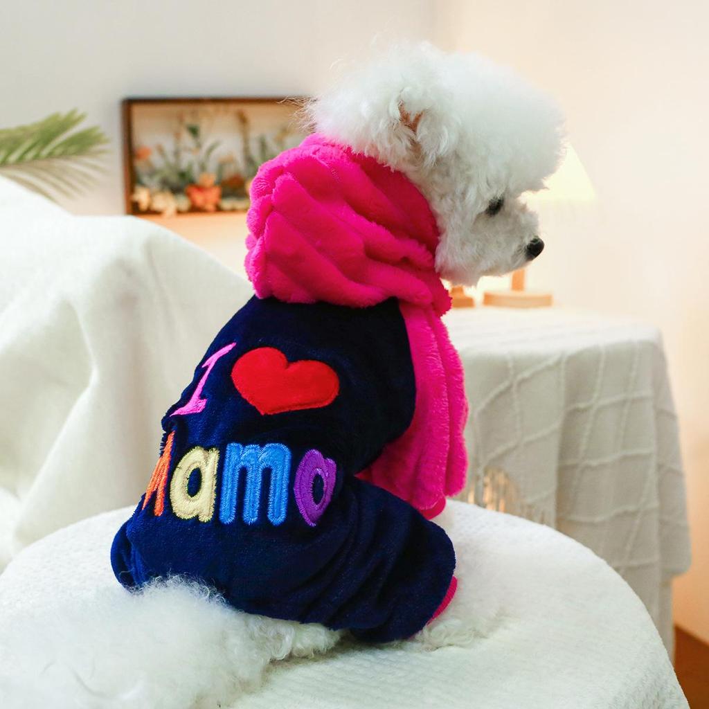 PETCIRCLE Flannel Four-Legged Dog Apparel - Cute & Cozy Autumn/Winter Outfit