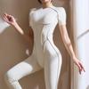 X3R Sexy rückenfreier Kurzarm-Yoga-Jumpsuit schnelltrocknend mit Po-Lifting-Design