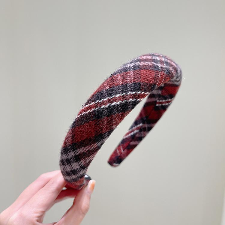 Rotes Vintage Weihnachts-Haarband für Damen - High-End Internet-Berühmtheiten Stil 2022