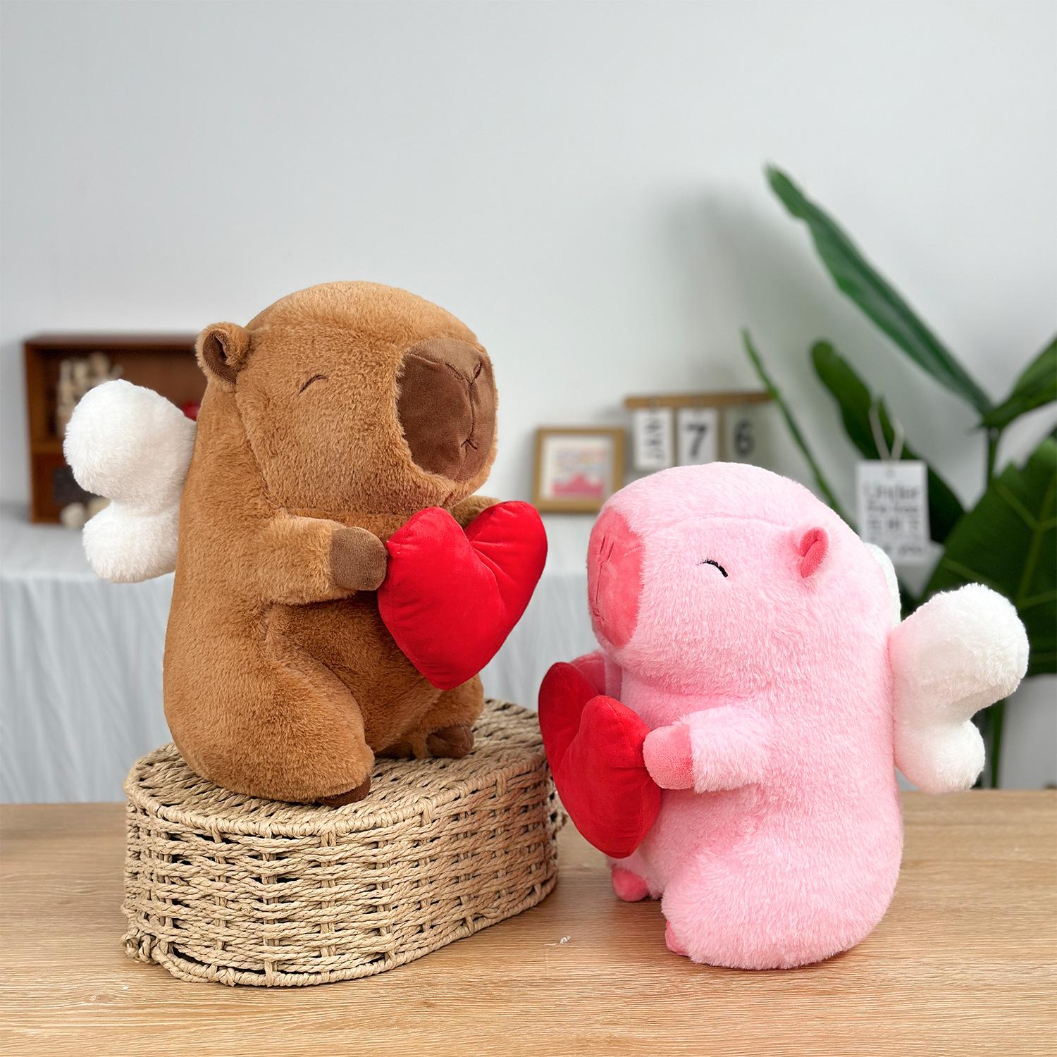 

Кукла капибара ангел 1 метр большая плюшевая игрушка видеоигра город ножницы машина кукла свадебная интерактивная кукла 100cm