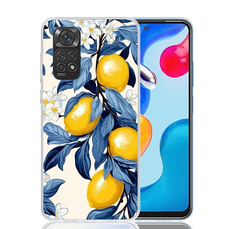Citrus Limon Linnaeus Phone Case For Xiaomi Redmi Note 13 14 15 Pro Plus 12S 12 14S 11S 11E 10 10S 11 11T 5G 4G Cover Coque Redm