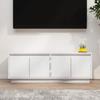 VidaXL TV Cabinet White 110x34x40 Cm Solid Pine Wood