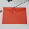 1Pcs with Snap Button A4 Binder Pocket Clear Plastic Document Files Folders Transparent Envelope Popper Wallets